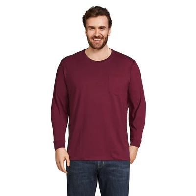 Lands' End Men's Super-T Long Sleeve T-Shirt With Pocket 11 Lands' End Men's Super-T Long Sleeve T-Shirt With Pocket - Image 11