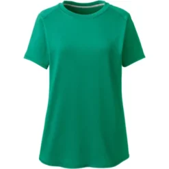 Lands' End School Uniform Women's Short Sleeve Active Gym T-shirt -Lands' End Store GUEST b32a620c ca90 4c26 bbe7 32ba1de926e7