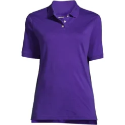 Lands' End School Uniform Women's Short Sleeve Interlock Polo Shirt -Lands' End Store GUEST b3a15615 4fc9 4529 8d3c 98b0dcbdba7a