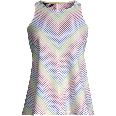 Lands' End Women's Linen Sleeveless Shirt 1 Lands' End Women's Linen Sleeveless Shirt