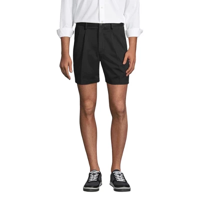 Lands' End Men's Comfort Waist Pleated 6" No Iron Chino Shorts 3 Lands' End Men's Comfort Waist Pleated 6" No Iron Chino Shorts - Image 3