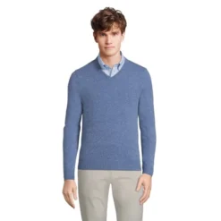 Lands' End Men's Fine Gauge Cashmere V-neck Sweater -Lands' End Store GUEST b5840cf2 ada4 4041 adb1 f79915fa16d3