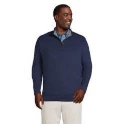 Lands' End Men's Bedford Rib Quarter Zip Sweater -Lands' End Store GUEST b63320d4 36ab 48e0 ac5d a36c405f43f1
