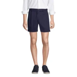 Lands' End Men's Comfort Waist Pleated 6" No Iron Chino Shorts 11 Lands' End Men's Comfort Waist Pleated 6" No Iron Chino Shorts -Lands' End Store GUEST b66bcbb1 a73b 4e7d 9e55 ec4708769af9