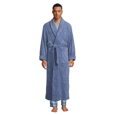 Lands' End Men's Full Length Turkish Terry Robe 6 Lands' End Men's Full Length Turkish Terry Robe - Image 6