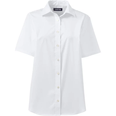 Lands' End School Uniform Women's No Gape Short Sleeve Stretch Shirt 4 Lands' End School Uniform Women's No Gape Short Sleeve Stretch Shirt - Image 4