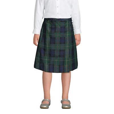 Lands' End School Uniform Girls Slim Plaid A-line Skirt Below The Knee 2 Lands' End School Uniform Girls Slim Plaid A-line Skirt Below The Knee - Image 2