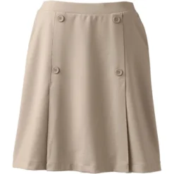 Lands' End Lands' End School Uniform Women's Ponte Button Front Skort -Lands' End Store GUEST b98ceda4 68e0 45ed 9af3 4d5d8dc03e39
