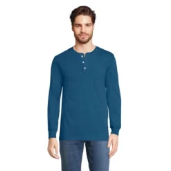 Lands' End Men's Super-T Long Sleeve Henley Shirt -Lands' End Store GUEST bac9f2b1 ad1e 4a0e a21a 819b513d8b7e