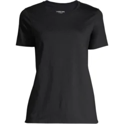 Lands' End Women's Relaxed Supima Cotton Short Sleeve Crewneck T-Shirt -Lands' End Store GUEST bb3f3bbc 5649 4f5e ba3c 9c8a6c5289f3