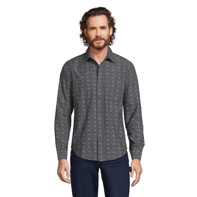 Lands' End Blake Shelton X Lands' End Men's Traditional Fit Lightweight Work Shirt 2 Lands' End Blake Shelton X Lands' End Men's Traditional Fit Lightweight Work Shirt - Image 2