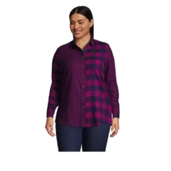 Lands' End Women's Flannel Shirt 28 Lands' End Women's Flannel Shirt -Lands' End Store GUEST bde47d73 d620 4a26 b6d8 a00863da4687