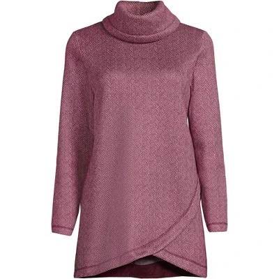 Lands' End Women's Tall Sweater Fleece Tunic Cowl Neck Pullover 5 Lands' End Women's Tall Sweater Fleece Tunic Cowl Neck Pullover - Image 5