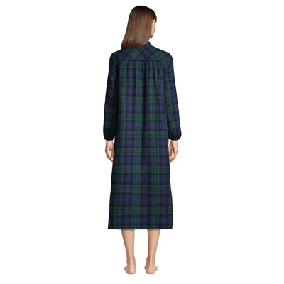 Lands' End Women's Long Sleeve Flannel Nightgown 1 Lands' End Women's Long Sleeve Flannel Nightgown