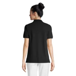 Lands' End Women's Tall Mesh Cotton Short Sleeve Polo Shirt
