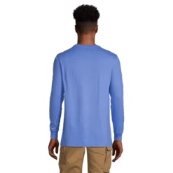 Lands' End Men's Super-T Long Sleeve T-Shirt With Pocket