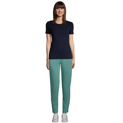 Lands' End Women's Tall All Cotton Short Sleeve Crewneck T-shirt 3 Lands' End Women's Tall All Cotton Short Sleeve Crewneck T-shirt - Image 3