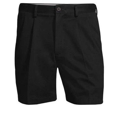 Lands' End Men's Comfort Waist Pleated 6" No Iron Chino Shorts 1 Lands' End Men's Comfort Waist Pleated 6" No Iron Chino Shorts