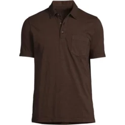 Lands' End Men's Short Sleeve Slub Pocket Polo -Lands' End Store GUEST c4962b7b 9a97 4159 89a2 94ced2de117c