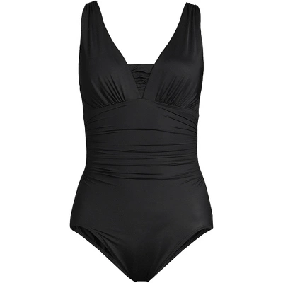 Lands' End Women's SlenderSuit Grecian Tummy Control Chlorine Resistant One Piece Swimsuit 5 Lands' End Women's SlenderSuit Grecian Tummy Control Chlorine Resistant One Piece Swimsuit - Image 5