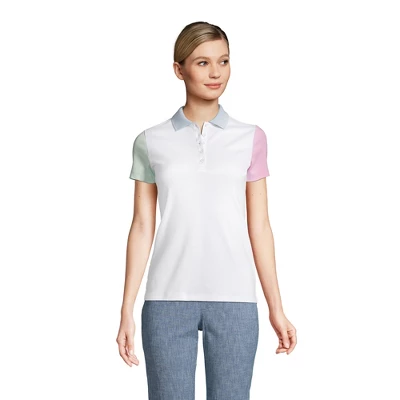 Lands' End Women's Supima Cotton Short Sleeve Polo Shirt 6 Lands' End Women's Supima Cotton Short Sleeve Polo Shirt - Image 6