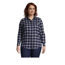 Lands' End Women's Flannel Shirt 17 Lands' End Women's Flannel Shirt -Lands' End Store GUEST c68a89e9 7d9d 4578 95bf 4bb9d2edc493
