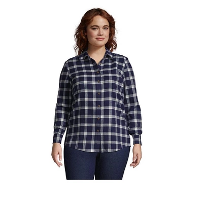 Lands' End Women's Flannel Shirt 3 Lands' End Women's Flannel Shirt - Image 3