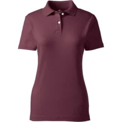 Lands' End School Uniform Women's Short Sleeve Feminine Fit Interlock Polo Shirt -Lands' End Store GUEST c68d3bae 55db 4bdf 9217 c9228ee9a1de