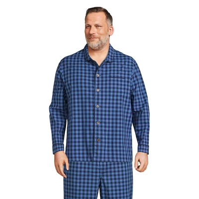 Lands' End Men's Poplin Pajama Shirt 6 Lands' End Men's Poplin Pajama Shirt - Image 6