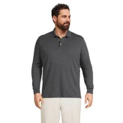 Lands' End Men's Long Sleeve Super Soft Supima Polo Shirt -Lands' End Store GUEST c75d62ec b899 4193 a019 82e6bc5d80c7