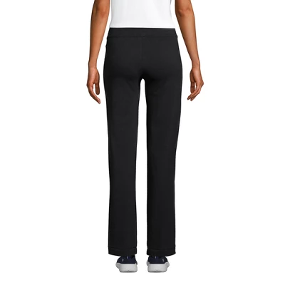 Lands' End Women's Tall Starfish Mid Rise Straight Leg Elastic Waist Pull On Pants 1 Lands' End Women's Tall Starfish Mid Rise Straight Leg Elastic Waist Pull On Pants