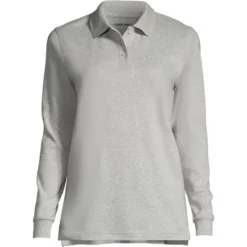Lands' End School Uniform Women's Long Sleeve Interlock Polo Shirt -Lands' End Store GUEST c8058b0a a8e9 461d b4a6 c209149408a9