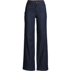 Lands' End Women's Recover High Rise Wide Leg Blue Jeans 9 Lands' End Women's Recover High Rise Wide Leg Blue Jeans -Lands' End Store GUEST c8aba8f7 dd72 4bad 862b 7cc77c6041b3