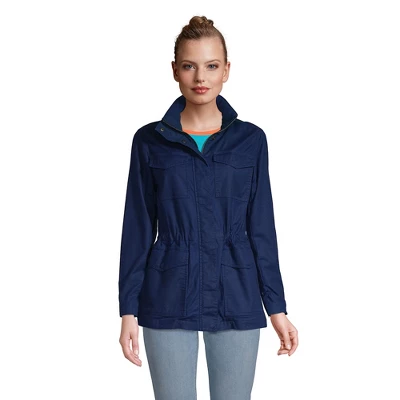 Lands' End Women's Cotton Hooded Jacket With Cargo Pockets 3 Lands' End Women's Cotton Hooded Jacket With Cargo Pockets - Image 3