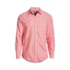 Lands' End Men's Tailored Fit Chambray Work Shirt