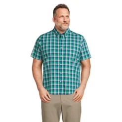 Lands' End Men's Traditional Fit Short Sleeve Essential Lightweight Poplin -Lands' End Store GUEST c99559bc 76d8 4461 a18b 1715d7196bcf