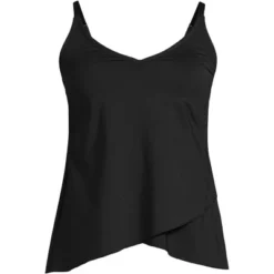 Lands' End Lands' End Women's Long Torso Chlorine Resistant V-Neck Tulip Hem Tankini Swimsuit Top With Adjustable Straps 9 Lands' End Lands' End Women's Long Torso Chlorine Resistant V-Neck Tulip Hem Tankini Swimsuit Top With Adjustable Straps -Lands' End Store GUEST c9c5cfd5 879a 4dd1 9531 f0470d607df3