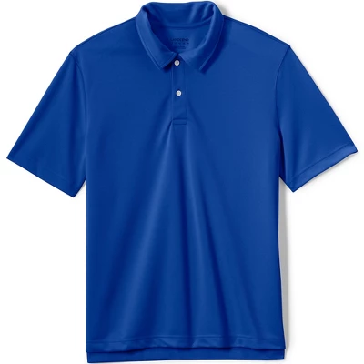 Lands' End Men's Short Sleeve Poly Pique Polo Shirt 5 Lands' End Men's Short Sleeve Poly Pique Polo Shirt - Image 5
