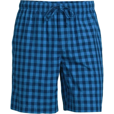Lands' End Men's Poplin Pajama Shorts 6 Lands' End Men's Poplin Pajama Shorts - Image 6