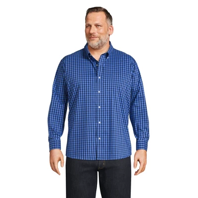 Lands' End Men's Traditional Fit Comfort-First Shirt With Coolmax Printed 3 Lands' End Men's Traditional Fit Comfort-First Shirt With Coolmax Printed - Image 3