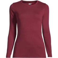 Lands' End Women's Tall All Cotton Long Sleeve Crewneck T-Shirt -Lands' End Store GUEST caf266b6 d899 4036 a0a5 fb4938bbed43 1