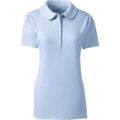 Lands' End School Uniform Women's Short Sleeve Peter Pan Collar Polo Shirt -Lands' End Store GUEST cd49a5ab d8cd 4748 80ca e5118bf9b41a