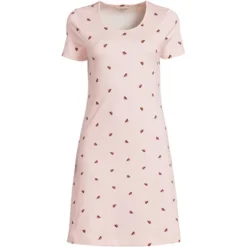 Lands' End Women's Cotton Short Sleeve Knee Length Nightgown -Lands' End Store GUEST cdc464e9 1d87 4ff5 a044 3219630e9665
