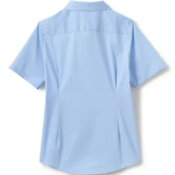 Lands' End School Uniform Girls No Gape Short Sleeve Stretch Shirt