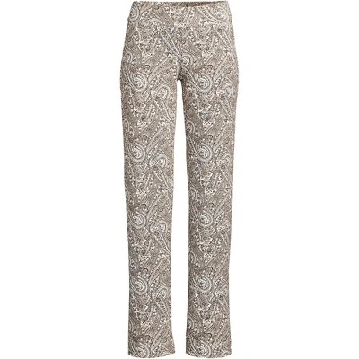 Lands' End Women's Tall Starfish Mid Rise Straight Leg Elastic Waist Pull On Pants 12 Lands' End Women's Tall Starfish Mid Rise Straight Leg Elastic Waist Pull On Pants - Image 12