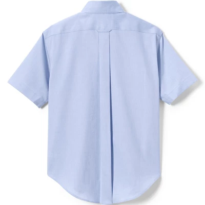 Lands' End School Uniform Boys Short Sleeve No Iron Pinpoint Dress Shirt 1 Lands' End School Uniform Boys Short Sleeve No Iron Pinpoint Dress Shirt
