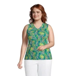 Lands' End Women's Light Weight Trimmed Tank Top 15 Lands' End Women's Light Weight Trimmed Tank Top -Lands' End Store GUEST ce600111 8c19 4834 97c3 5cf2e3b43928