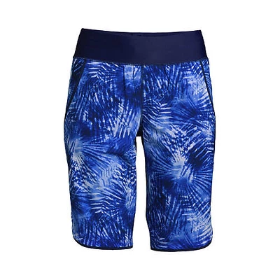 Lands' End Women's 11" Quick Dry Elastic Waist Modest Board Shorts Swim Cover-up Shorts With Panty 2 Lands' End Women's 11" Quick Dry Elastic Waist Modest Board Shorts Swim Cover-up Shorts With Panty - Image 2