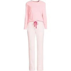 Lands' End Women's Tall Knit Pajama Set Long Sleeve T-Shirt And Pants -Lands' End Store GUEST ceb8b9a9 1ea6 494a 99db 6a3e069bee4d 1