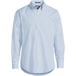 Lands' End Men's Traditional Fit Solid No Iron Supima Pinpoint Buttondown Collar Dress Shirt -Lands' End Store GUEST cf2e1fe3 430d 4f82 b81e 034a8f622b85